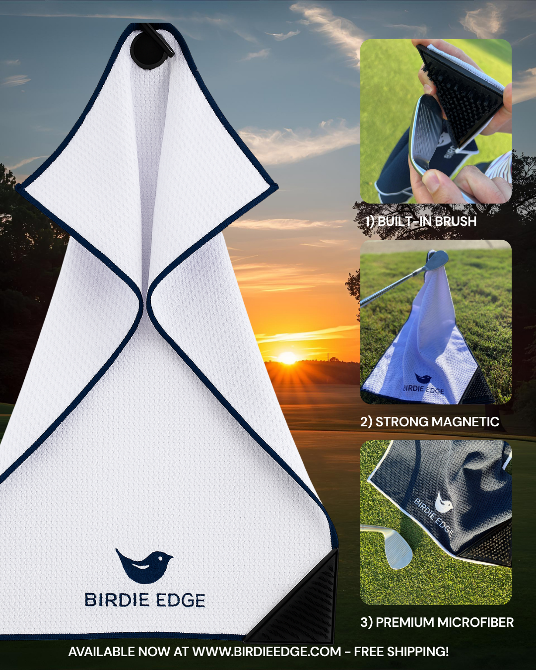 Birdie Edge Golf Towel